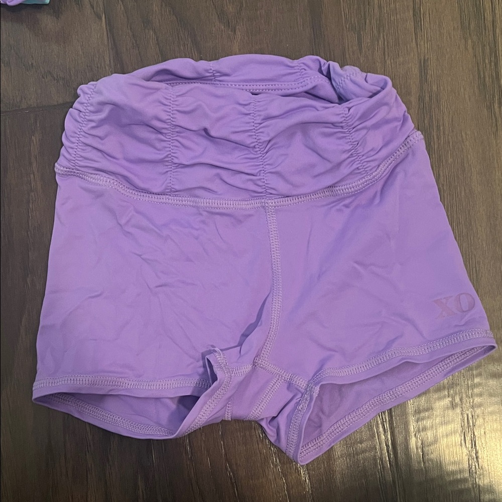 Xodance purple Dance Shorts for Kids